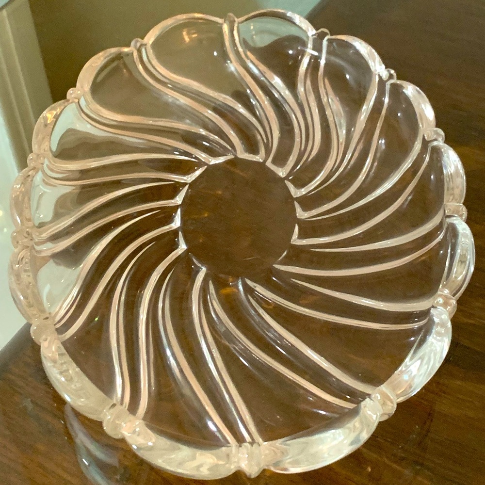 Mikasa peppermint clear sweet dish 9½” made in Germany